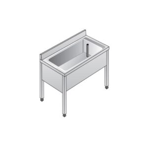 LAVELLO 100X60X85 ACCIAIO INOX 304 SU GAMBE CUCINA RISTORANTE RS5973