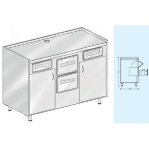 BANCO CAFFE ARREDO BAR RISTORANTE CAFFETTERIA CM 120X68X113 RS3679