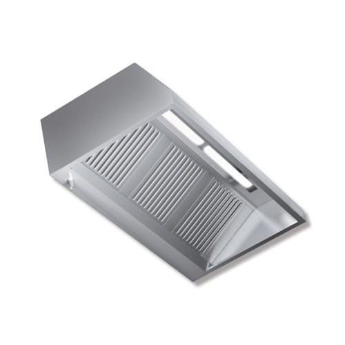 CAPPA 280X110X45 ACCIAIO INOX PARETE NEUTRA LUCI CUCINA RISTORANTE RS7462