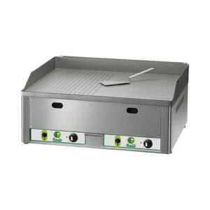 FRY TOP LISCIO RIGATO A GAS DA BANCO PIASTRA CM 66X60X30 RS1169