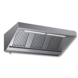 CAPPA 240X90X45 ACCIAIO INOX SNACK MOTORE LUCI CUCINA RISTORANTE RS7430