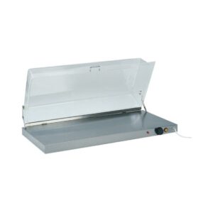 PIANO CALDO ACCIAIO RISCALDA RISCALDATO PIZZA CM 90X45X20 RS1669
