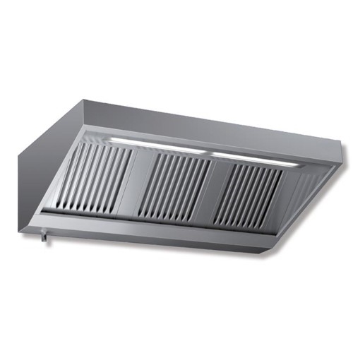 CAPPA 140X110X45 ACCIAIO INOX SNACK NEUTRA LUCI CUCINA RISTORANTE RS7404