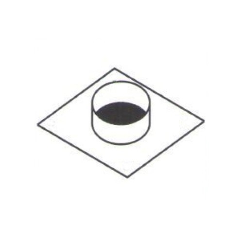 PIASTRA DIAMETRO CM 20 40 COLLARINO COLLARE ACCIAIO USCITA CAPPA RS8442