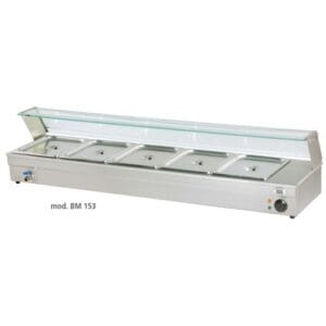 BAGNOMARIA ELETTRICO ACCIAIO VASCHETTE 5 GN 1/3 RS0146